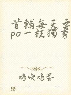 首辅每天要不够po一枝独秀封面