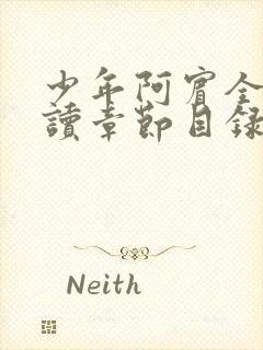 少年阿宾全文阅读章节目录