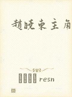 赵晓东主角小说