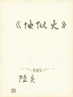 《他似火》封面