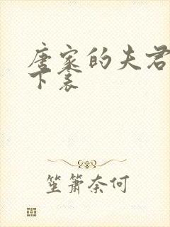 唐家的夫君们帘下衾封面