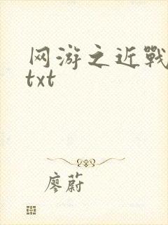 网游之近战法师txt