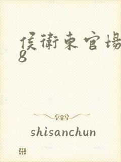 侯卫东官场笔记8