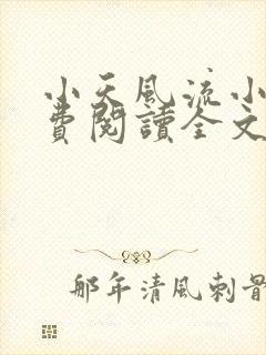 小天风流小说免费阅读全文最新章节