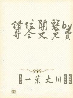 错位关系by东哥全文免费阅读