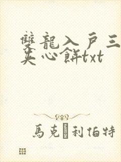 双龙入户三人行夹心饼txt封面