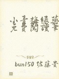 小青梅绿药全文免费阅读笔趣阁封面