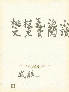 桃枝气泡小说全文免费阅读