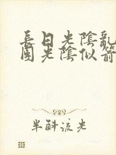 长日光阴乱作一团光阴似箭笔趣阁封面