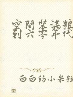 空间装满粮食回到六零年代