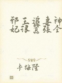 邪王追妻神医狂妃很嚣张全文免费