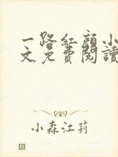 一路红颜小说全文免费阅读无弹窗封面