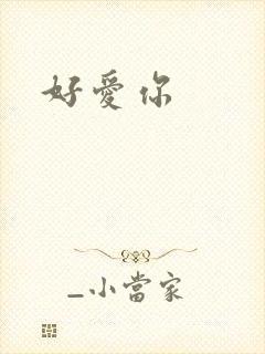 好爱你封面
