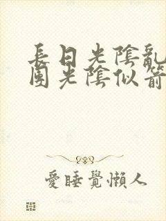 长日光阴乱作一团光阴似箭免费阅读封面