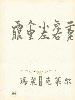 两个小兔子在衣服里左右晃