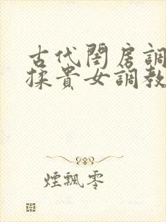 古代闺房调教h揉贵女调教记