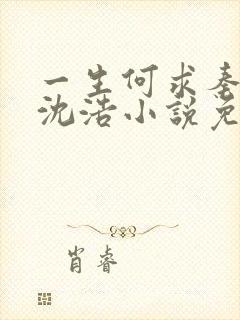 一生何求秦菲雪沈浩小说免费阅读全文