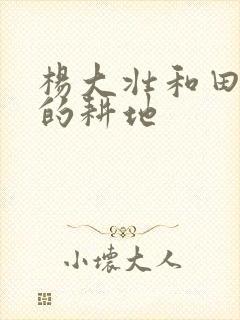 杨大壮和田桂花的耕地封面