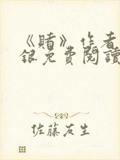 《赌》作者木口银免费阅读封面