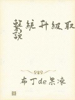 系统升级取液小说