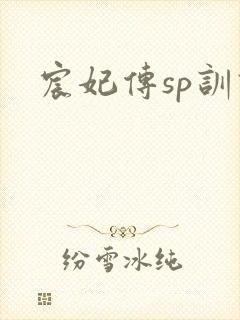 宸妃传sp训诫封面