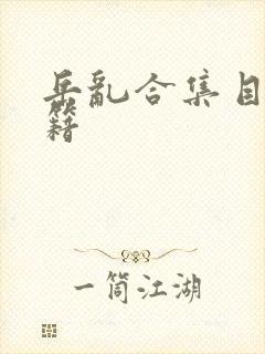 岳乱合集目录秘籍封面