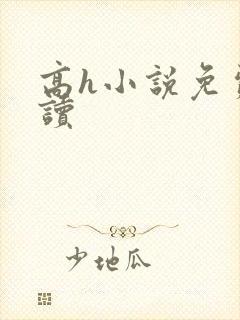 高h小说免费阅读