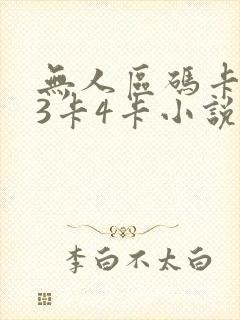 无人区码卡二卡3卡4卡小说