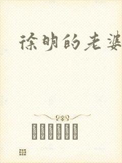 徐明的老婆封面