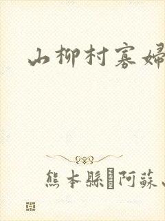 山柳村寡妇情史