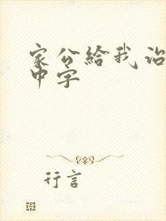 家公给我治疗5中字