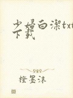 少妇白洁txt下载