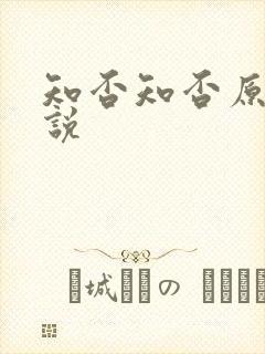 知否知否原著小说