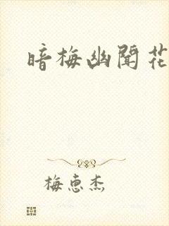 暗梅幽闻花封面