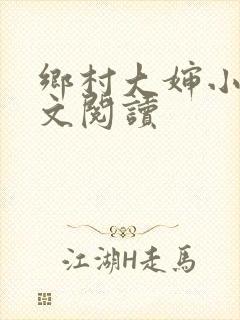 乡村大婶小说全文阅读