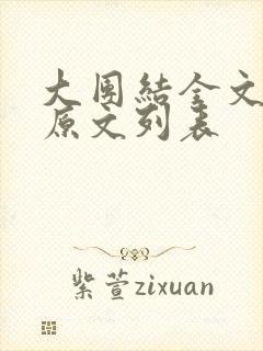 大团结全文阅读原文列表