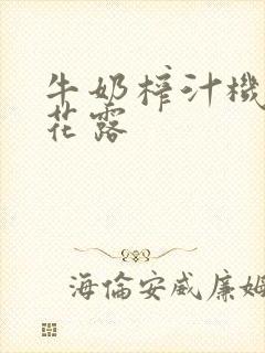 牛奶榨汁机金银花露