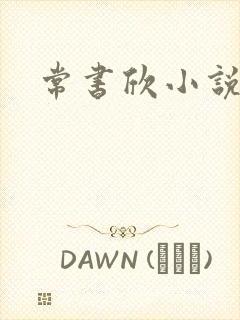 常书欣小说封面