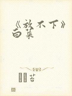 《放不下》半截白菜封面