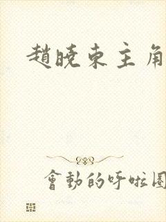 赵晓东主角小说