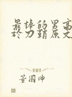 最棒的男高中生于刀鞘原文阅读