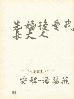 先婚后爱我的市长大人