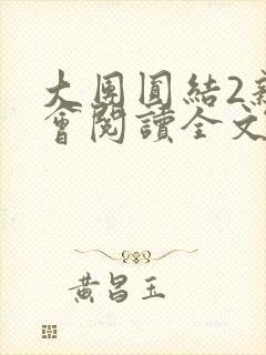 大团圆结2亲情会阅读全文