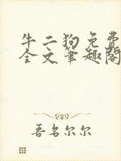牛二狗免费阅读全文笔趣阁封面
