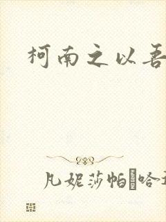 柯南之以吾之名封面