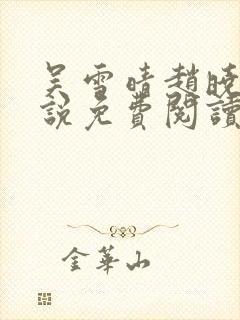 吴雪晴赵晓东小说免费阅读