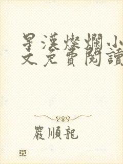 星汉灿烂小说全文免费阅读