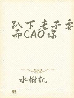 趴下老子要从后面CAO你