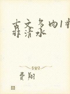 古文多肉1对n非清水