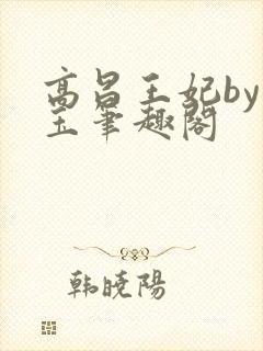 高昌王妃by黛玉笔趣阁